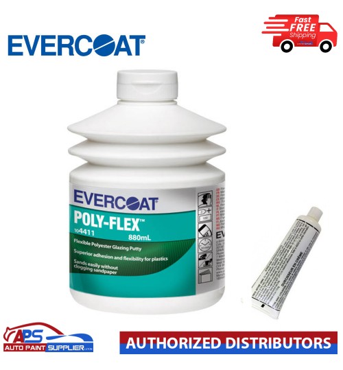 EVERCOAT POLY FLEX 104411 PLASTIC BUMPER FILLER 880ML - WITH BPO HARDENER